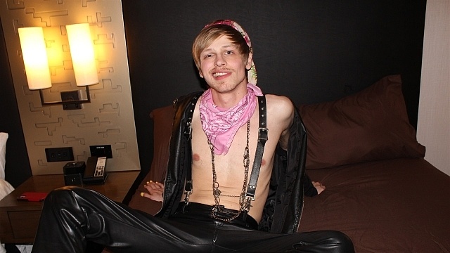 Blonde Leather Twink