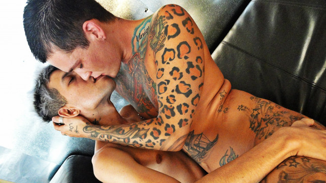 Uncut Goth Fucks Inked Skater